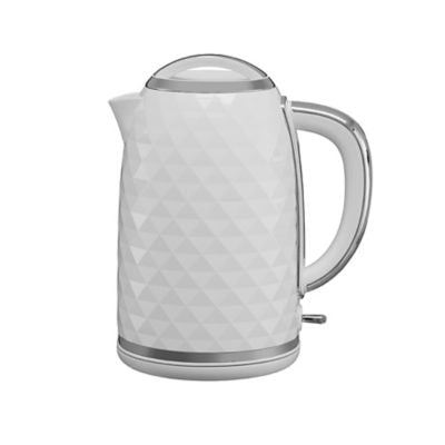 George Home White Diamond Effect Body Electric Kettle 1.7L
