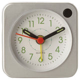 George Home silver travel alarm clock, UK version