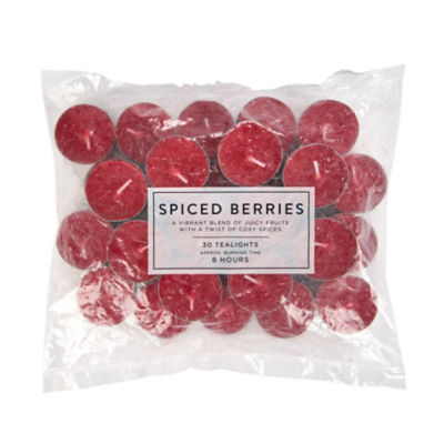 George Home spiced berries scented tealights 30-pack, UK version