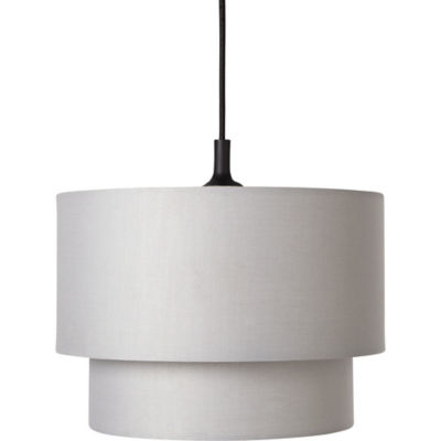 George Home grey two-tier pendant light shade, UK version