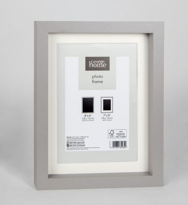 George Home grey boxed photo frame 7 x 5 inch, UK version