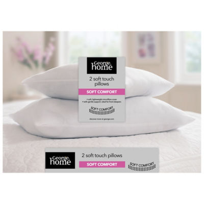 George Home soft touch pillow pair, UK version
