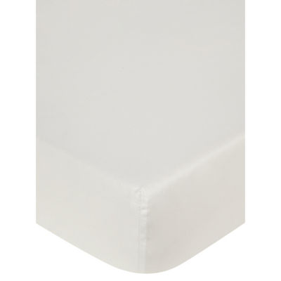 George Home white sateen fitted sheet king, UK version