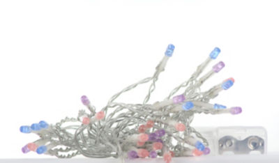 George Home 20 purple pink blue LED string lights, UK version