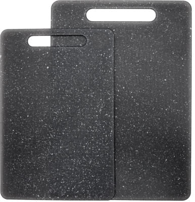 George Home black marble plastic chopping board set of two, UK version