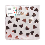 George Home Rose Gold Heart napkins 20pk, UK version
