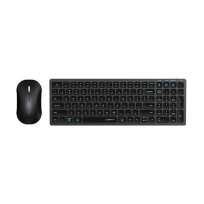 Styletech Silent Mouse and Keyboard Black (British brand)