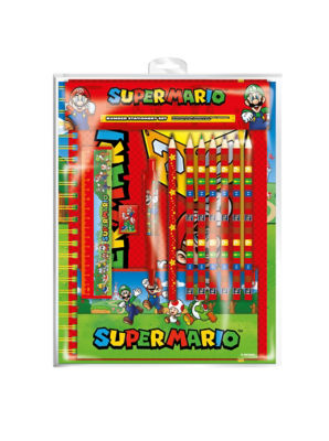 Super Mario Stationery Wallet Bumper Set