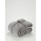 George Home grey embroidered velvet throw 150cm x 200cm, UK version