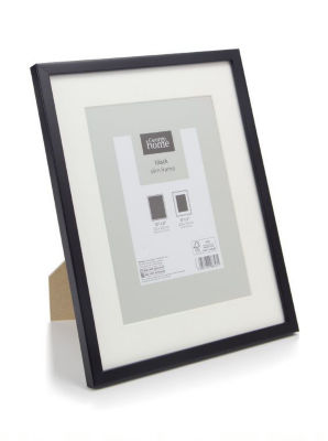 George Home Black Slim Photo Frame 10x8in, UK version