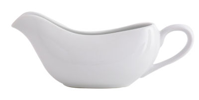 George Home white porcelain gravy boat serving dish, UK version