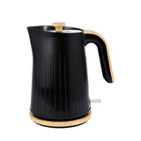 George Home Black & Wood Textured Scandi Fast Boil Kettle 1.7L, UK version