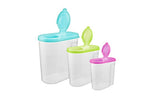 George Peel Lid Dry Food Storers Set of 3 Bulk Containers, UK version