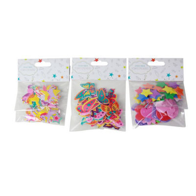 ASDA Foam Stickers Unicorn Butterfly Hearts Stars Assortment
