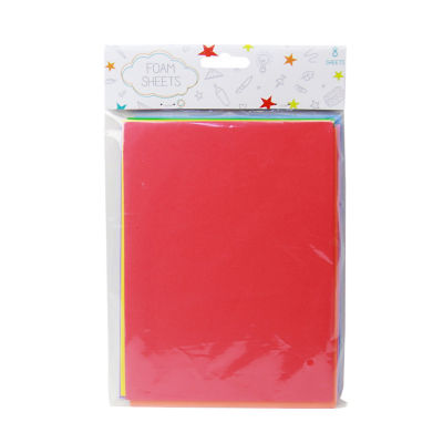 ASDA foam craft sheets 8-pack with assorted colours - British product