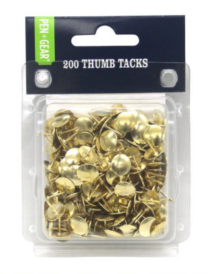 Pen & Gear assorted colours thumb tacks 100 pack, imported from the UK