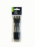 ASDA gel pens black ink 3 pack - British product