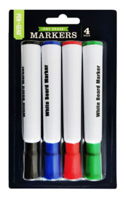 ASDA Dry Erase Marker Set 4 Pack