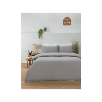 George Home Grey Tencel Duvet Cover Double, UK version
