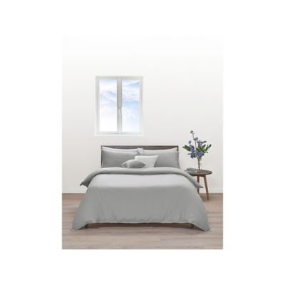George Home Grey Tencel Duvet Cover Double, UK version