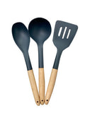 George Home 3 piece wood and nylon utensils set, UK version
