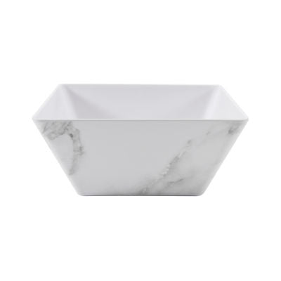 George Home marble-effect square melamine bowl large - British product