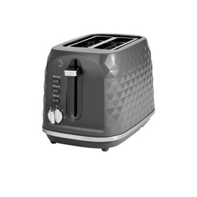 George Home grey textured 2 slice toaster, UK version