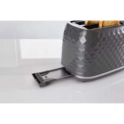 George Home grey textured 2 slice toaster, UK version