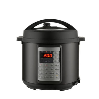 George Home Electric Pressure Cooker Metallic Black 5.5L, UK version