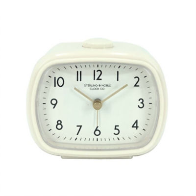 Réveil rond George Crème Plastique 4,5 x 10,5 x 9 cm