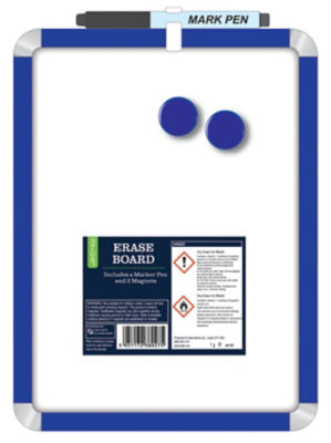 Pen & Gear dry erase board with accessories imported from the UK