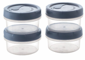 George Home Mini Twist Food Storers 4 Pack Food Storage Containers 125ml