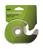 ASDA tape dispenser with clear tape 19mm x 25.4mm - British product