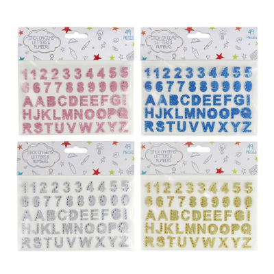 ASDA number and letter sticker set - British product