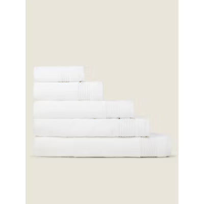 George Home white Egyptian cotton face cloth, UK version