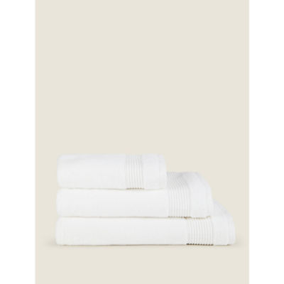 George Home large white Egyptian cotton bath sheet, UK version