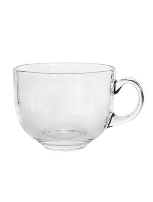 George Home single jumbo cappuccino glass mug, UK version