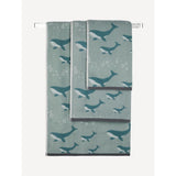 George Home large blue whale bath sheet, UK version