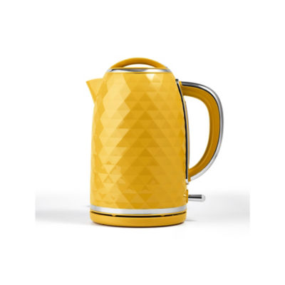 George Home Yellow Fast Boil Textured Kettle 1.7L, UK version