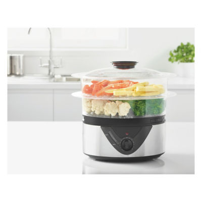 George Home stainless steel food steamer 1.25L, UK version