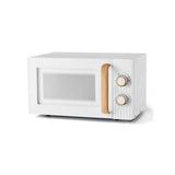 George Home White Scandi manual microwave oven 17L, UK version