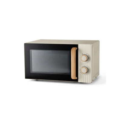 George Home Cream Scandi Manual Microwave 17L