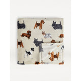 George Home natural dog pattern super soft throw 120x150cm, UK version