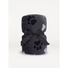 George Home Charcoal Paw Print Throw 120cm x 150cm, UK version