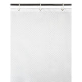 George Home white glitter shower curtain 180 x 180cm, UK version