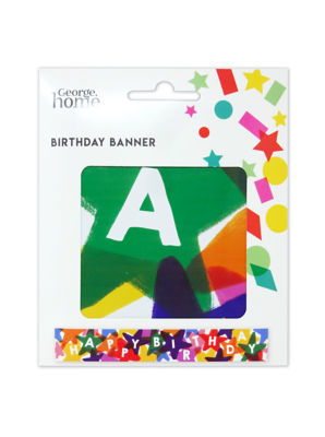 George Home Bright Happy Birthday Banner 2.6m, UK version