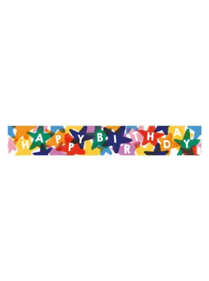 George Home Bright Happy Birthday Banner 2.6m, UK version