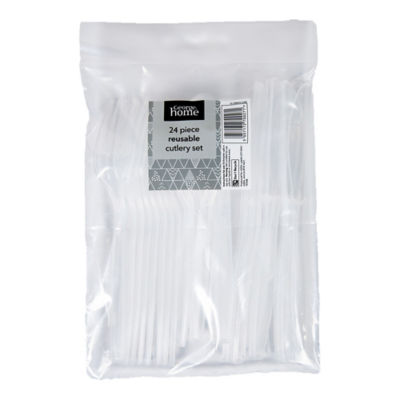 George Home clear mixed cutlery set 24pk, UK version