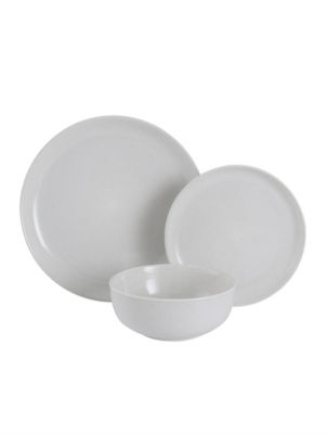 George Home White Speckle dinner set, UK version
