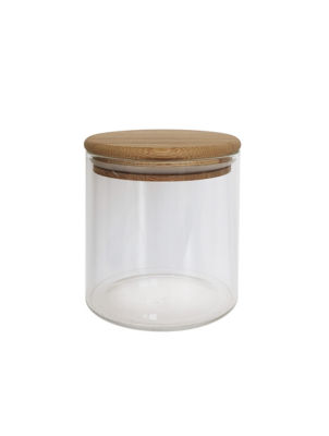 George Home glass canister with wooden lid 750ml, UK version